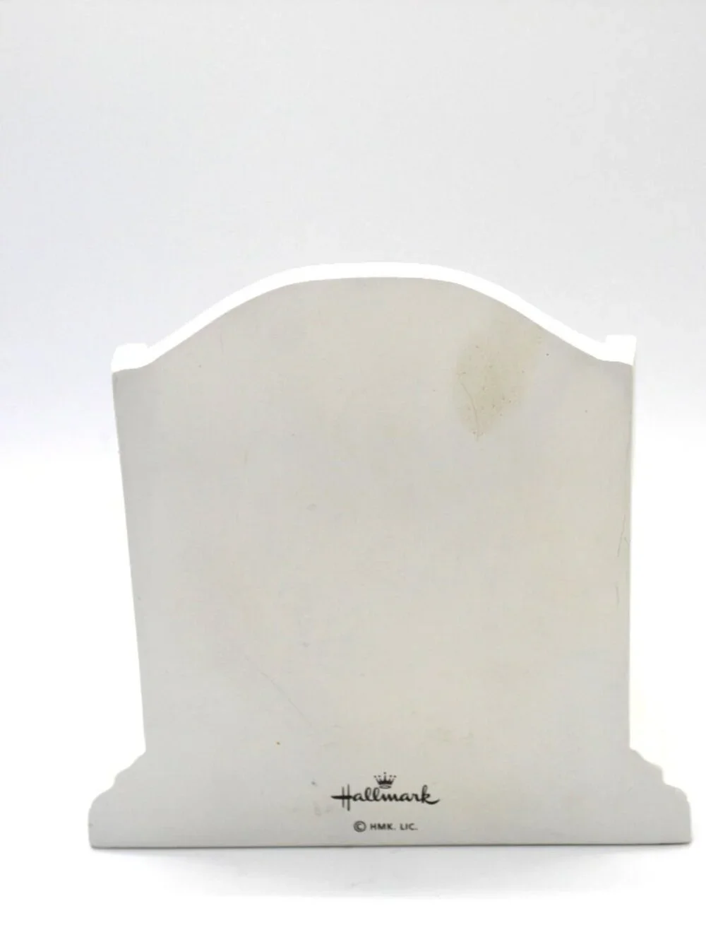 Hallmark Perpetual Desk Calendar White Wood Block With Red Rose Heavy Duty Vtg